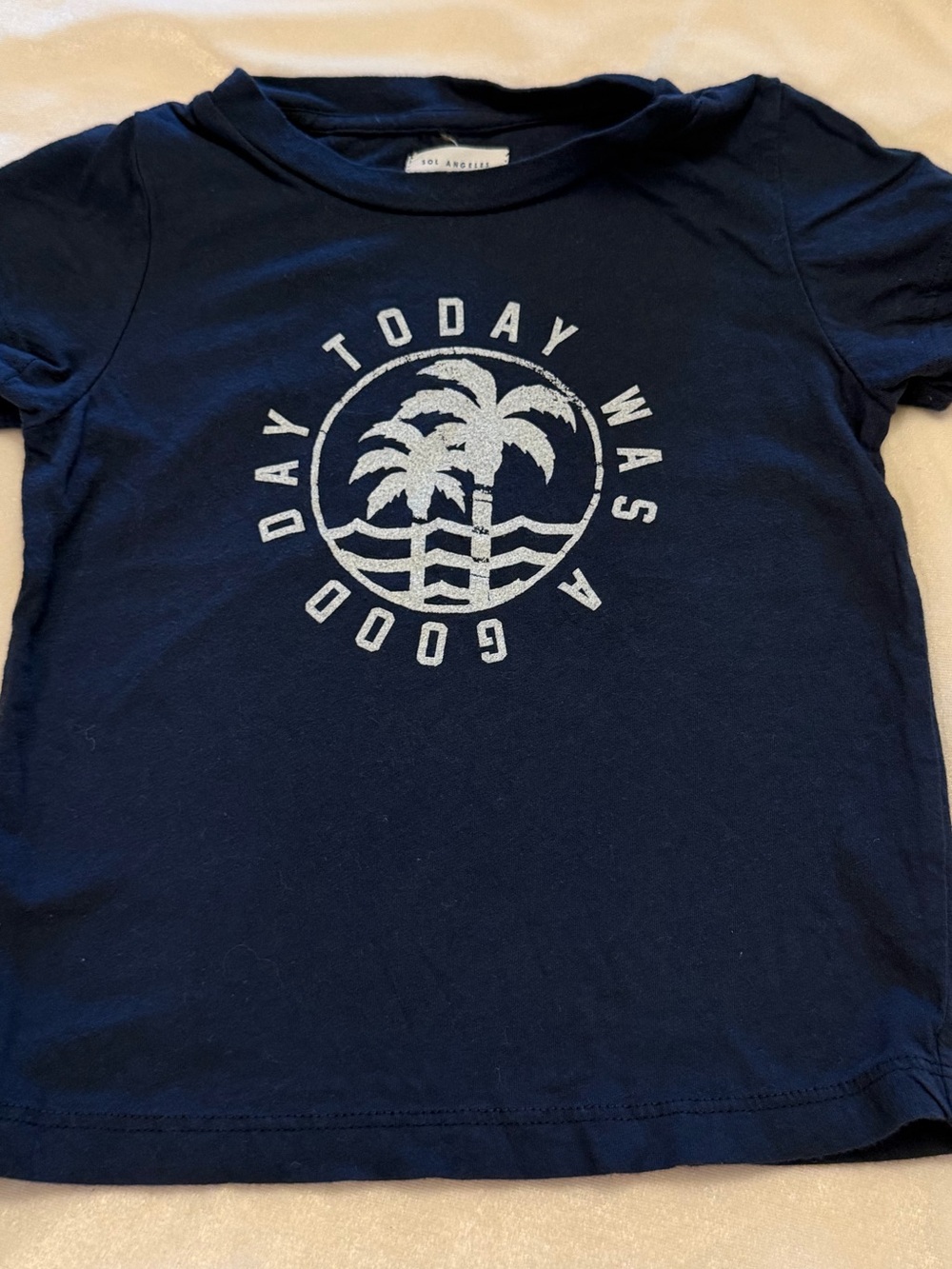 Sol Angeles Navy Blue Short Sleeve Kids Tee